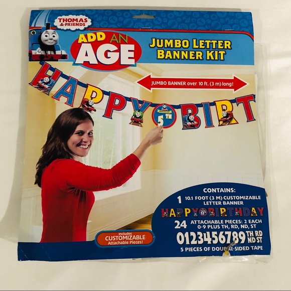Thomas & Friends | Party Supplies | Thomas Friends Birthday Banner ...
